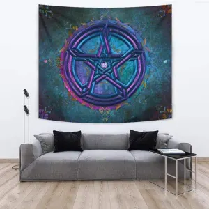 Celtic Tapestry Celtic Wicca Celtic Pentacle Floral Tapestry 4 51107.1627030359.jpg