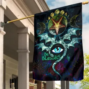 Celtic Be Blessed Wicca Flag Occult Evil Eye With Horned God Grunge Style 1 31799.1626710939.jpg