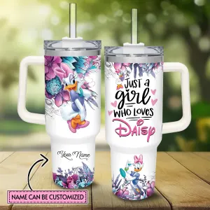 Daisy Duck Mickey Mouse And Friends Cartoon Custom Stanley Quencher 40oz Stainless Steel Tumbler With Handle Zdi36.jpg