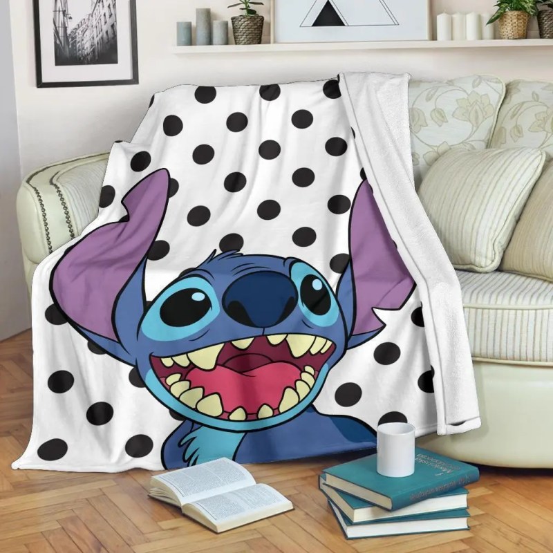 Face Stitch Fleece Blanket For Bedding Decor Fandom Gift 1.jpg