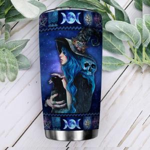 Blue Witch Nature And Black Cat Stainless Steel Tumbler 5232.jpg