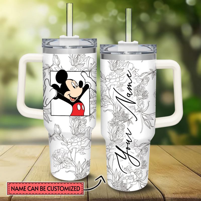 Mickey Mouse And Friends Cartoon Custom Stanley Quencher 40oz Stainless Steel Tumbler With Handle As8pi.jpg