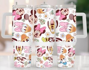 Mickey And Friends Disney Cartoon Custom Stanley Quencher 40oz Stainless Steel Tumbler With Handle Fsune.jpg