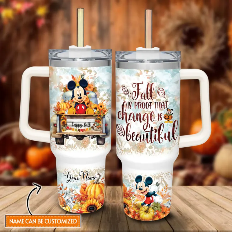 Mickey Mouse And Friends Cartoon Custom Stanley Quencher 40oz Stainless Steel Tumbler With Handle Lqpxt.jpg