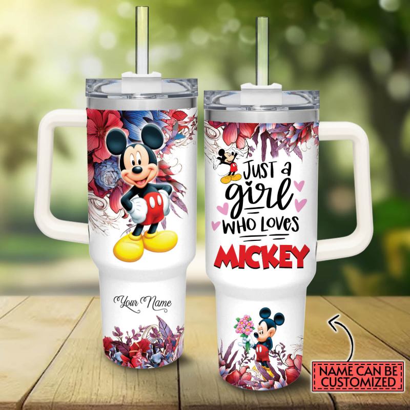 Mickey Mouse And Friends Cartoon Custom Stanley Quencher 40oz Stainless Steel Tumbler With Handle 31s4c.jpg