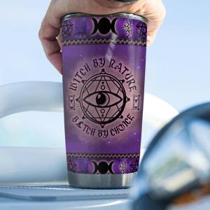 Purple Witch And Black Cat Choice Stainless Steel Tumbler 5847.jpg