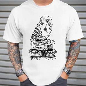 Fantasy Movie Snowy Owl T Shirt Funny Wizardry Potions Herbology Graphic Cotton Top Tees Hip Hop.jpg 60785636 1cae 446b A935 27ffa7bb7bc0.jpg