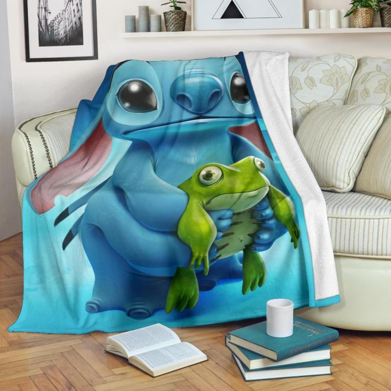 Cute Stitch And Frog Fleece Blanket Bedding Decor Gift Idea Fandom Gift 1 4f3cc541 C211 4057 B24f Da6a4bf72233.jpg