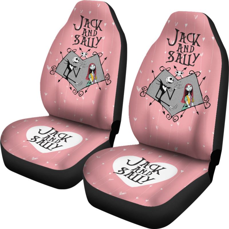 Nightmarebeforechristmascartooncarseatcovers Jackskellingtonandsallyingreyheartsweetpinkseatcoversci1012022.jpg