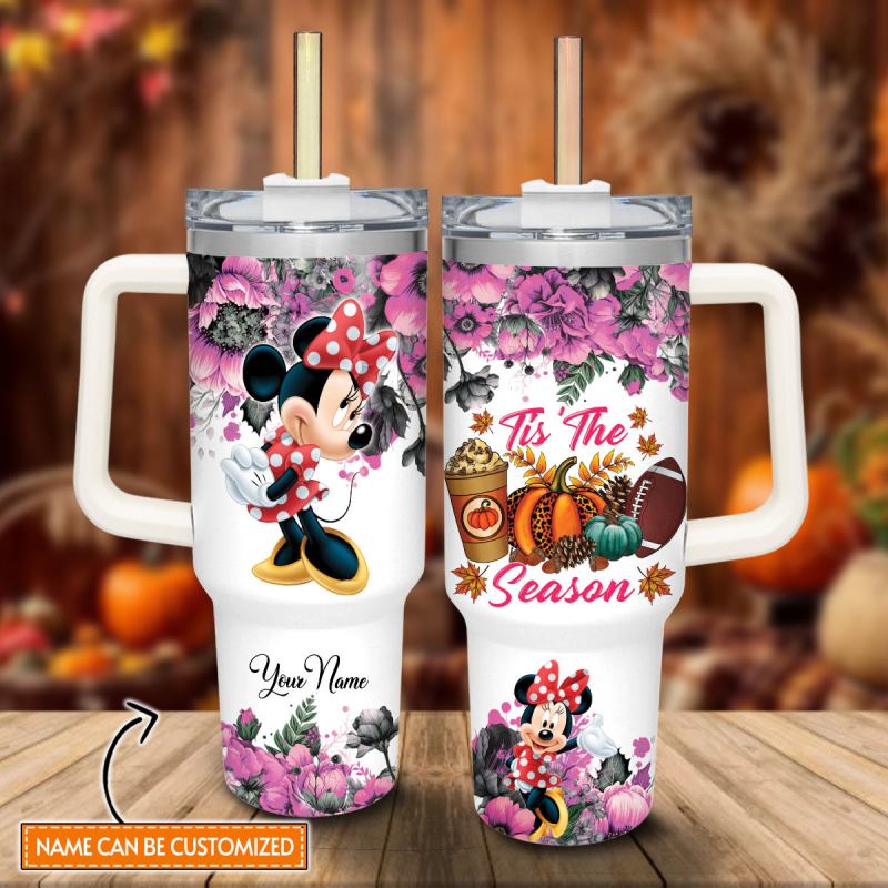 Minnie Mickey Mouse And Friends Cartoon Custom Stanley Quencher 40oz Stainless Steel Tumbler With Handle Zdskt.jpg