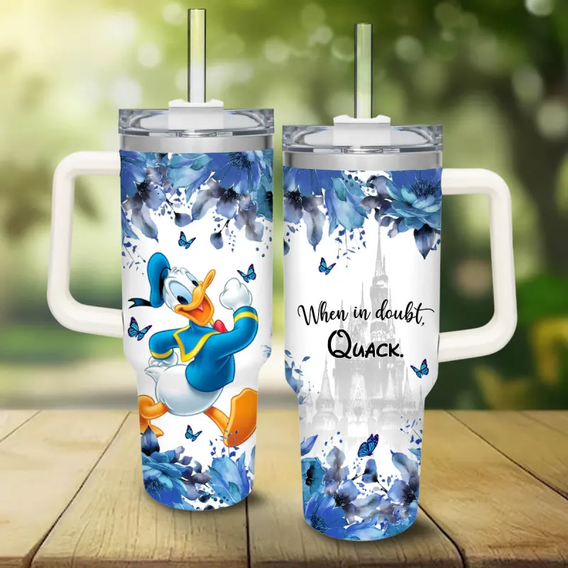 Donald Duck Mickey Mouse And Friends Cartoon Custom Stanley Quencher 40oz Stainless Steel Tumbler With Handle Vwil8.jpg