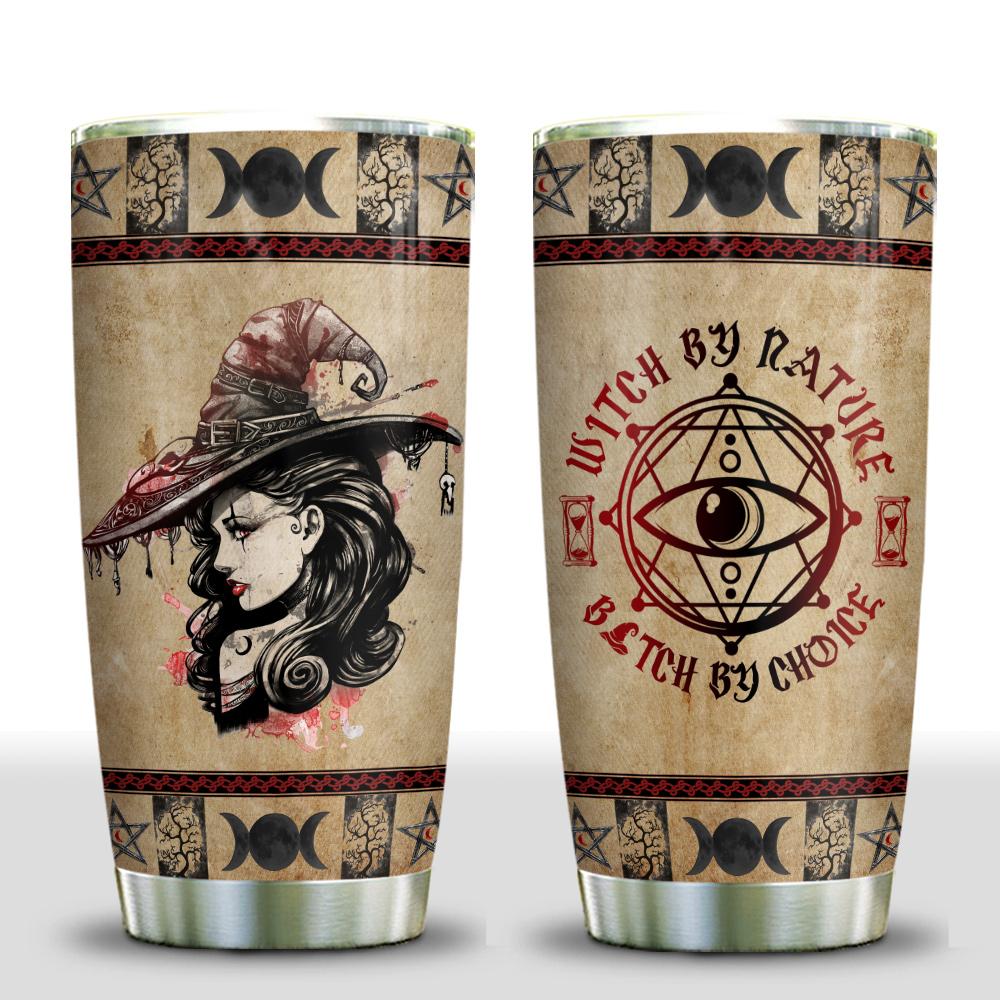 Vintage Sexy Witch By Nature Stainless Steel Tumbler 2265.jpg