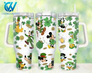 Mickey And Friends Disney Cartoon Custom Stanley Quencher 40oz Stainless Steel Tumbler With Handle 9pcwq.jpg