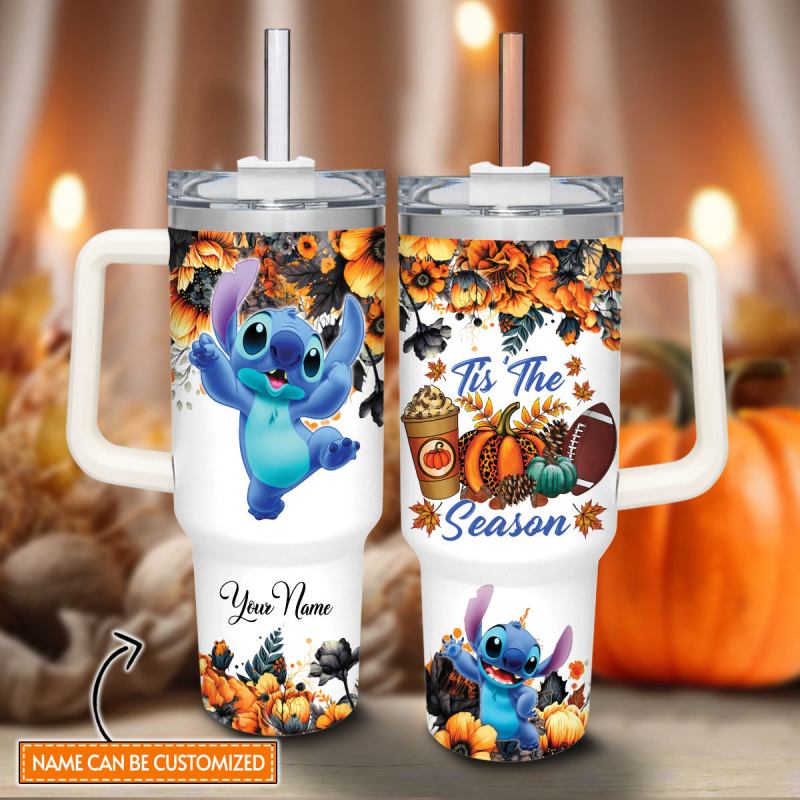 Stitch Cartoon Custom Stanley Quencher 40oz Stainless Steel Tumbler With Handle Dslsb.jpg