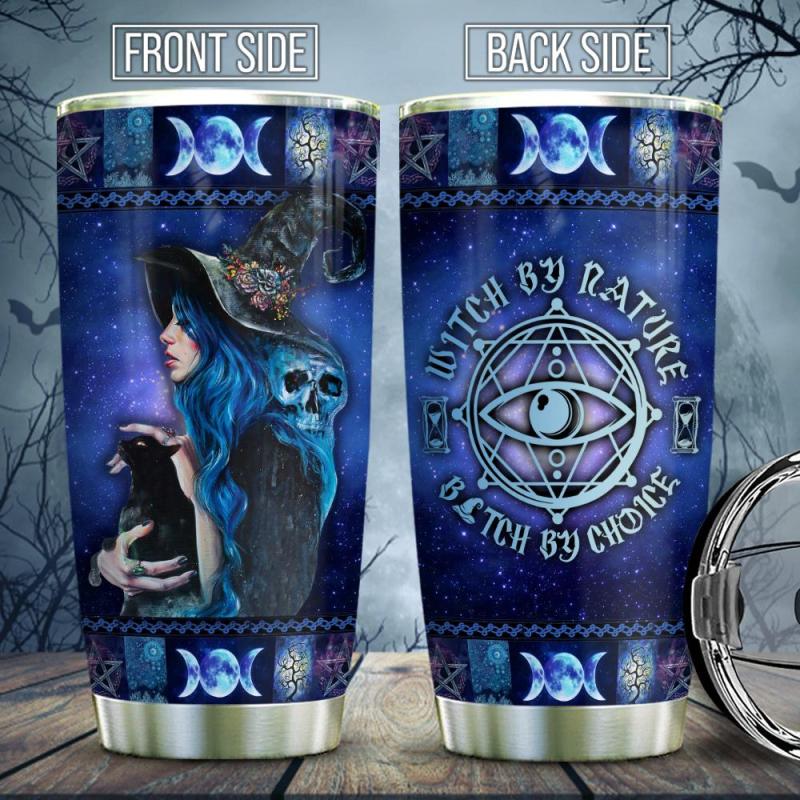Blue Witch Nature And Black Cat Stainless Steel Tumbler 2142.jpg