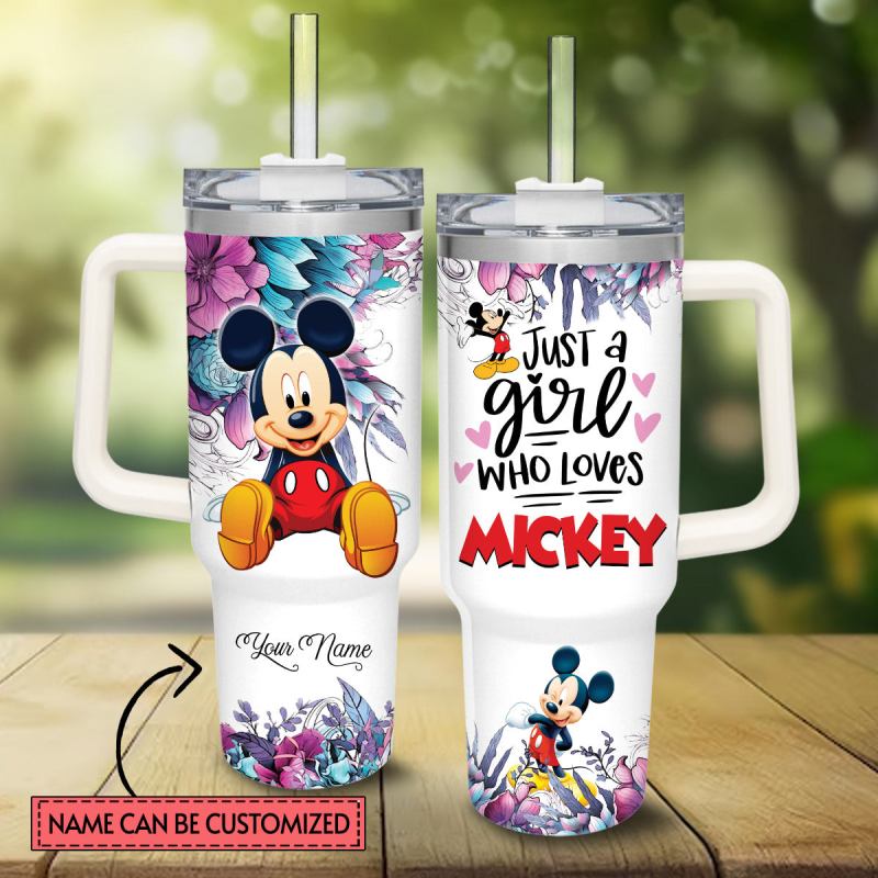 Mickey Mouse And Friends Cartoon Custom Stanley Quencher 40oz Stainless Steel Tumbler With Handle Ltr91.jpg