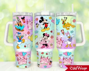 Mickey And Friends Disney Cartoon Custom Stanley Quencher 40oz Stainless Steel Tumbler With Handle Bhief.jpg