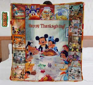 Mickey And Friends Happy Thanksgiving Fleece Blanket69634.jpg