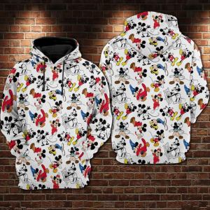 Mickey Mouse Disney Pattern Over Print 3d Hoodie Zip Hoodie Size S 5xl 3300.jpg