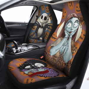 Jack Skellington And Sally Couple The Nightmare Before Christmas Car Seat Covers P410.png