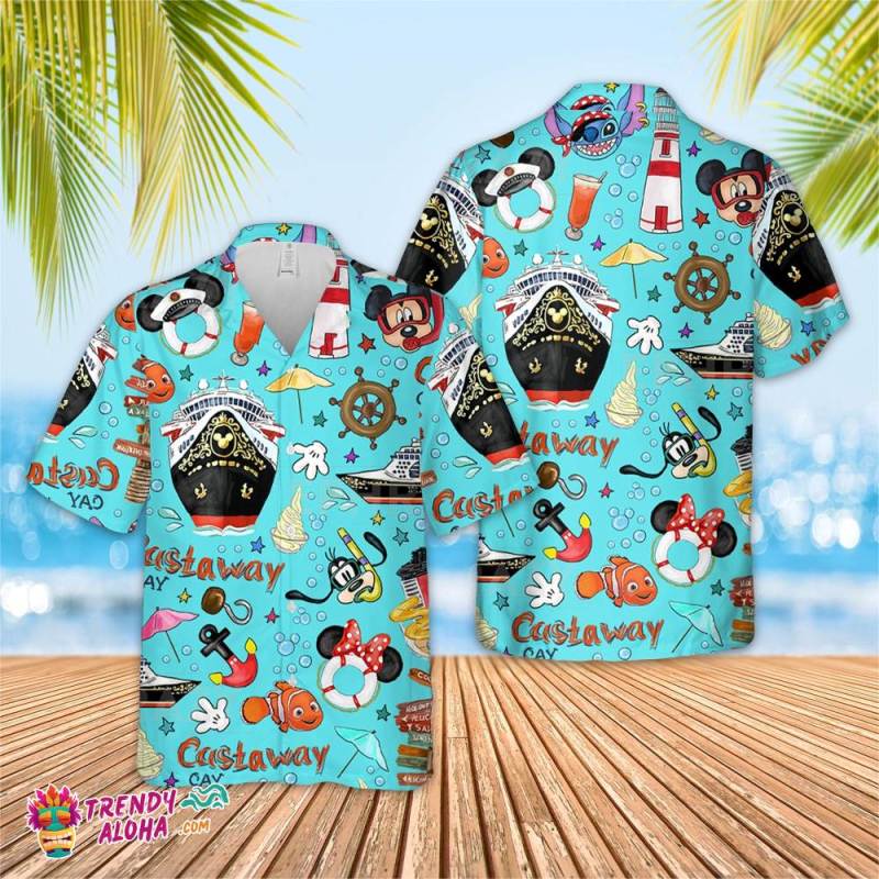 Disney Cruise V2 Hawaiian Shirt Short Sleeve Hawaiian Aloha Shirt Disney Cruise Shirt Mickey Birthday Hawaiian 1988 E13cq.jpg