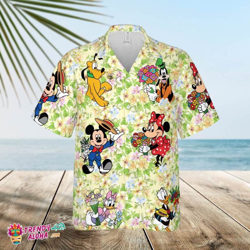 Disney Epcot Flower And Garden Festival Let The Magic Blossom Hawaiian Shirt Floral Epcot Shirt Mickey 26 Friends Shirt Disney World 3074 W1frc.jpg