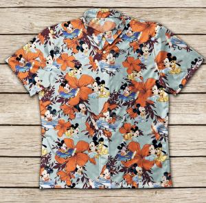 Disney Mickey Mouse Style Hawaiian Graphic Print Short Sleeve Hawaiian Casual Shirt 18t5iq6.jpg