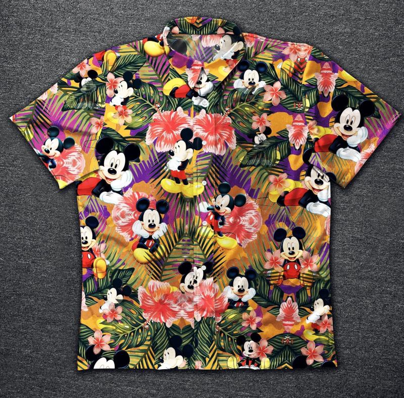 Disney Mickey Mouse Style Hawaiian Graphic Print Short Sleeve Hawaiian Casual Shirt 24a35pp.jpg