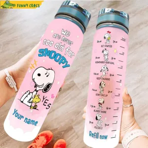 Snoopy Pink Water Tracker Bottle 891d2cb2 92c8 446f A285 77cb8a5bec61.jpg