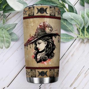Vintage Sexy Witch By Nature Stainless Steel Tumbler 6748.jpg