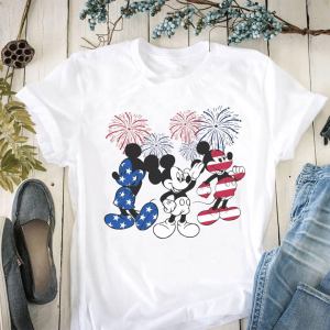 Independence Day Mickey Mouse American Flag Firework T Shirt Hoodie Sweater Size S 5xl 5786.jpg