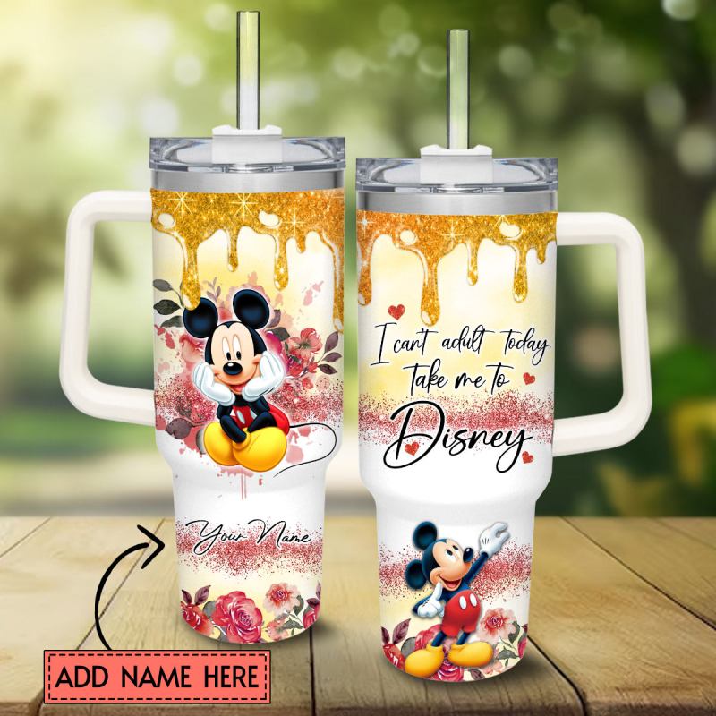 Mickey Mouse And Friends Cartoon Custom Stanley Quencher 40oz Stainless Steel Tumbler With Handle 9ubty.jpg