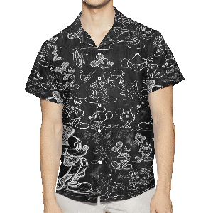 Mickey Disney Comics Fan Giftmickey Disney Comics Hawaiian Graphic Print Short Sleeve Hawaiian Casual Shirta77tq.gif