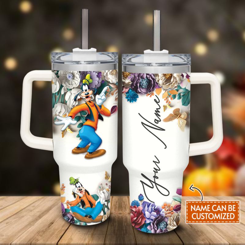 Goofy Mickey Mouse And Friends Cartoon Custom Stanley Quencher 40oz Stainless Steel Tumbler With Handle 80aog.jpg