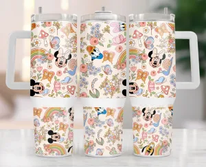 Mickey And Friends Disney Cartoon Custom Stanley Quencher 40oz Stainless Steel Tumbler With Handle U8kn8.jpg