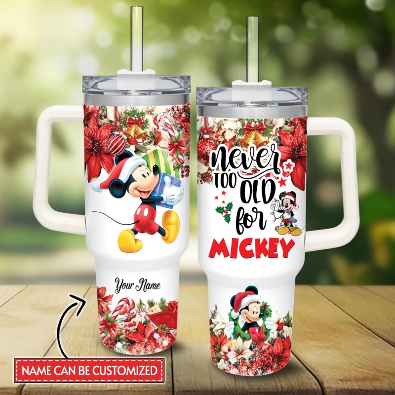 And Minnie Mickey Mouse And Friends Cartoon Custom Stanley Quencher 40oz Stainless Steel Tumbler With Handle Cbued.jpg