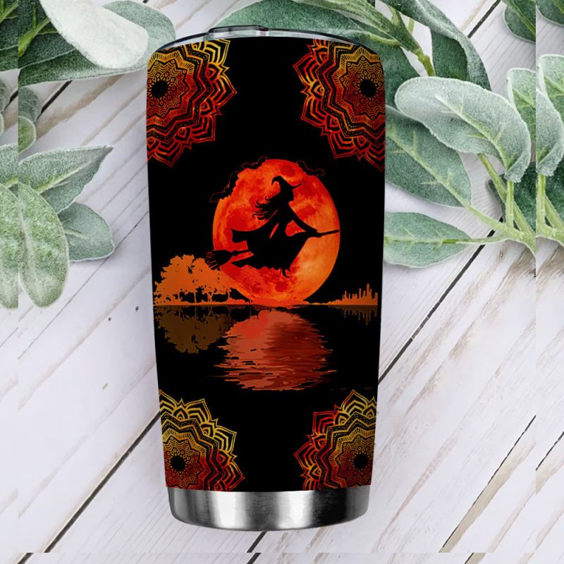 1630320717722 Witch On A Dark Desert Mandala Ablz3008009z Stainless Steel Tumbler Mk2.jpg