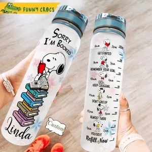 Personalized Sorry Im Booked Snoopy Water Bottle F7686dbb 53f8 4d97 B551 Fa33c8d4d674.jpg