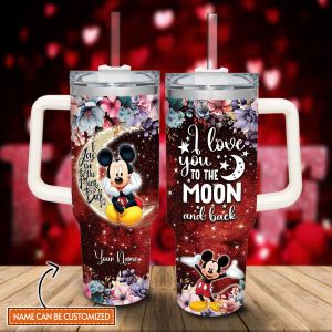 Mickey Mouse And Friends Cartoon Custom Stanley Quencher 40oz Stainless Steel Tumbler With Handle A9nvc.jpg