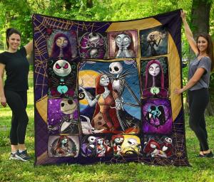 Jack Sally Quilt Blanket The Nightmare Before Christmas Blanket Perfectivy Com.jpg