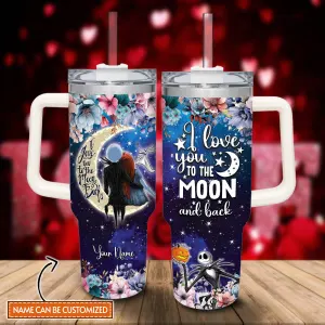 Jack And Sally The Nightmare Before Christmas Cartoon Custom Stanley Quencher 40oz Stainless Steel Tumbler With Handle Layrx.jpg