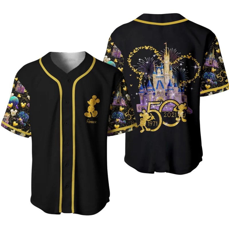 Disney 50th Anniversary Mickey Mouse Black Rainbow Baseball Jersey Amber Baseball Jersey Ntt300822 F98250b95e903373c37178b664e24c43.webp