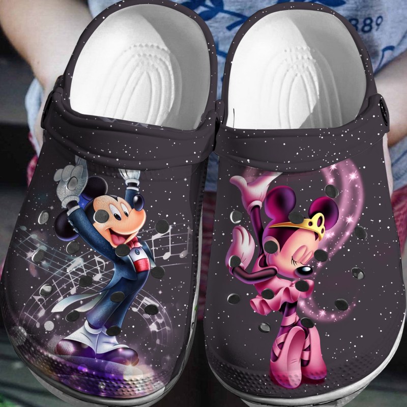 Footwearmerch Bandmaster Mickey And Minnie Mouse Cartoon Crocs Crocband Clogs Shoes Comfortable For Men Women And Kids B3ndj.jpg