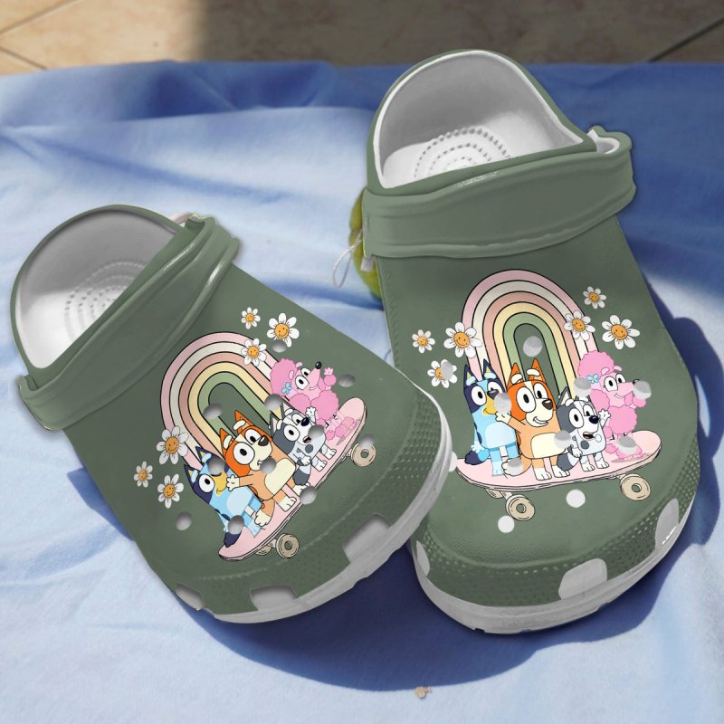 Footwearmerch Bluey Cartoon Crocs Crocband Clogs Shoes Comfortable For Men Women And Kids W2fr2.jpg