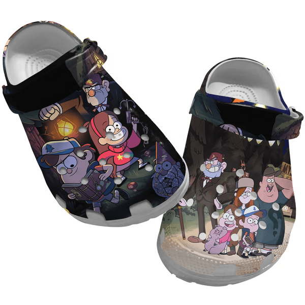 Footwearmerch Gravity Falls Cartoon Crocs Crocband Clogs Shoes Comfortable For Men Women And Kids 9lsxn.png