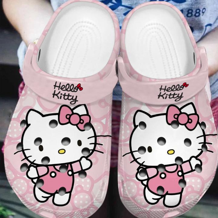 Footwearmerch Hello Kitty Cartoon Crocs Crocband Clogs Shoes Comfortable For Men Women And Kids Wltw4.jpg