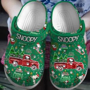 Footwearmerch Merry Christmas Snoopy Peanuts Cartoon Crocs Crocband Clogs Shoes Comfortable For Men Women And Kids Twtlf.jpg