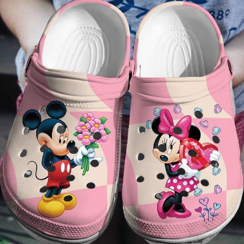 Footwearmerch Mickey And Minnie Mouse Cartoon Crocs Crocband Clogs Shoes Comfortable For Men Women And Kids 6o33b.jpg