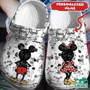 Footwearmerch Mickey And Minnie Mouse Cartoon Crocs Crocband Clogs Shoes Comfortable For Men Women And Kids 932vu.jpg