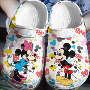 Footwearmerch Mickey And Minnie Mouse Cartoon Crocs Crocband Clogs Shoes Comfortable For Men Women And Kids Db7sa.png